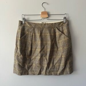 Plaid mini skirt from J Crew size 10